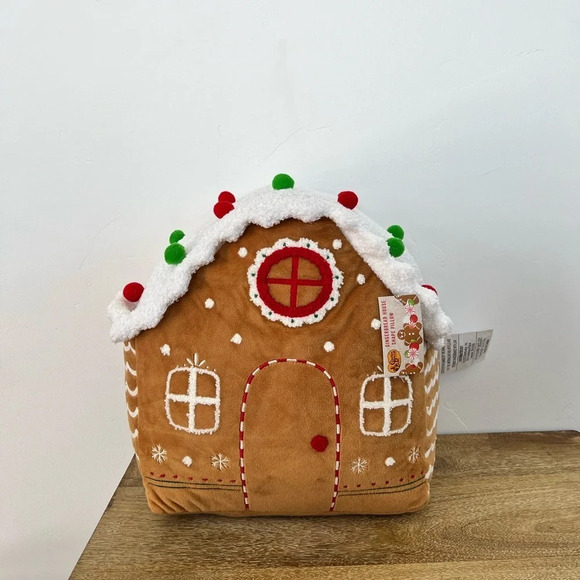 Gingerbread House Pillow NWT - Picture 1 of 3